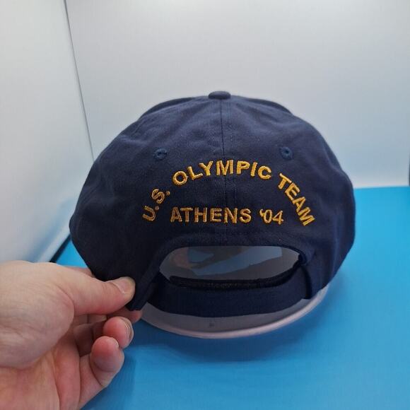 USA OLYMPICS TEAM Athens 2004 Hat Ball Cap ADJUSTABLE Embroidered Logo Cotton - Picture 4 of 7